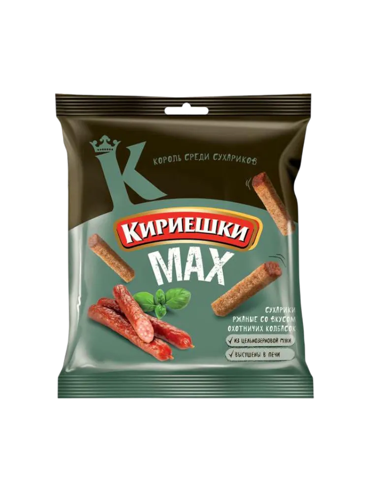 КИРИЕШКИ KDV 40Г MAX ОХОТ КОЛБАСКИ