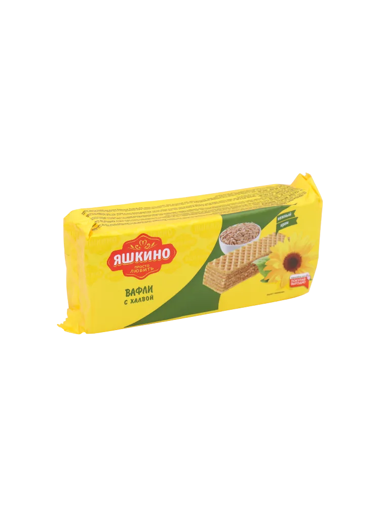 ВАФЛИ ЯШКИНО 300Г С ХАЛВОЙ
