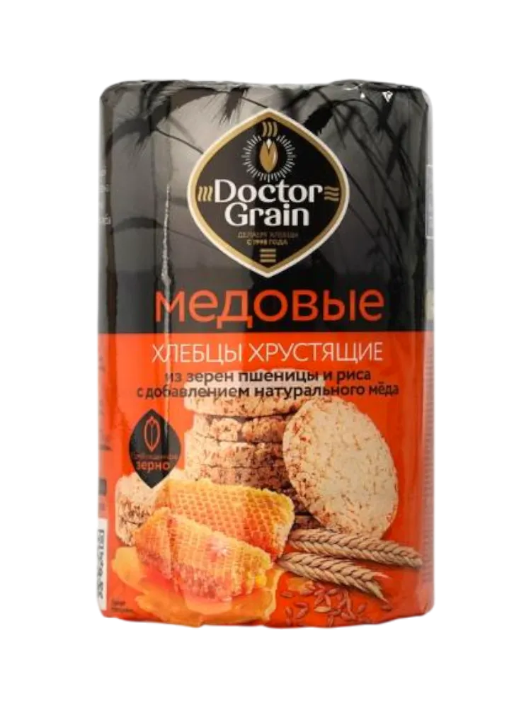ХЛЕБЦЫ ДОКТОР ГРАИН 80Г ХРУСТЯЩИЕ МЕДОВЫЕ 