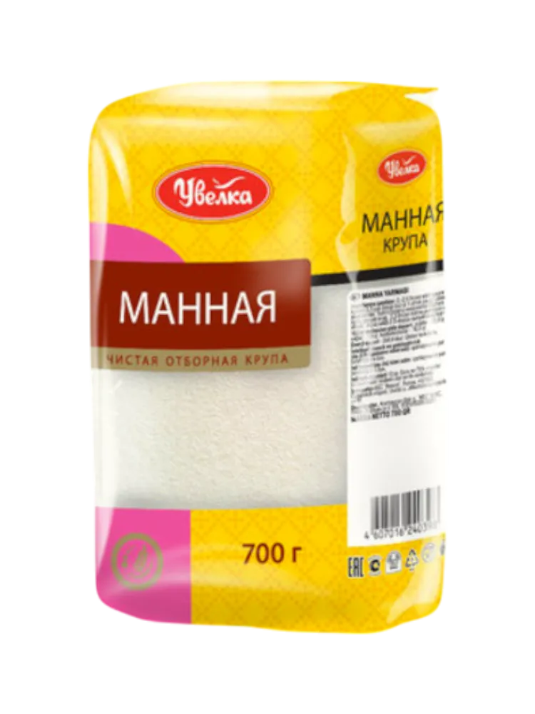 КРУПА УВЕЛКА 700Г МАННАЯ