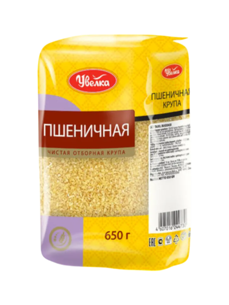 КРУПА УВЕЛКА 650Г ПШЕНИЧНАЯ