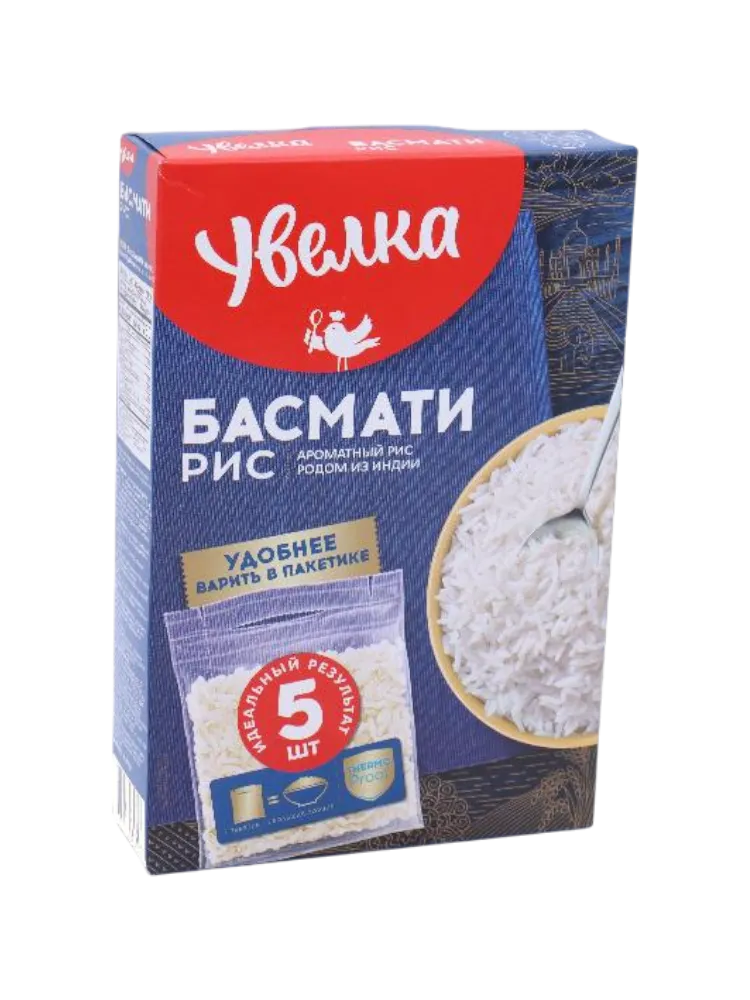 КРУПА УВЕЛКА 5*80Г РИС БАСМАТИ