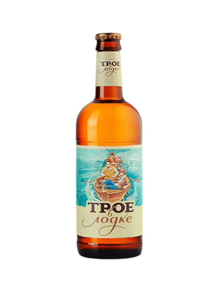 ПИВО ТРОЕ В ЛОДКЕ 0.5Л СТ/Б - фото 1