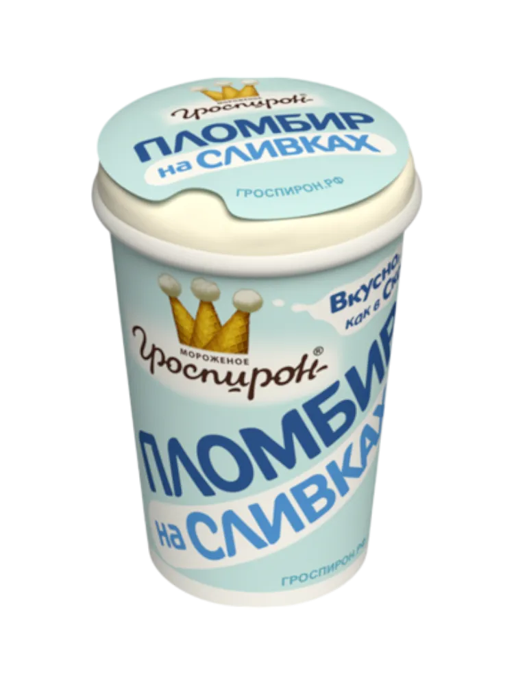 МОРОЖ ПЛОМБИР НА СЛИВКАХ 80Г БУМ/СТ 
