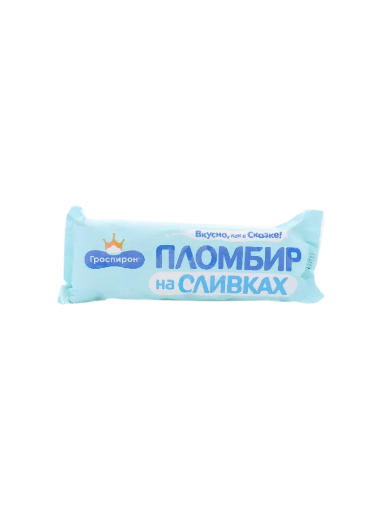 МОРОЖ ГРОСПИРОН 800Г ПЛОМБИР НА СЛИВКАХ БОЛ/КОР 