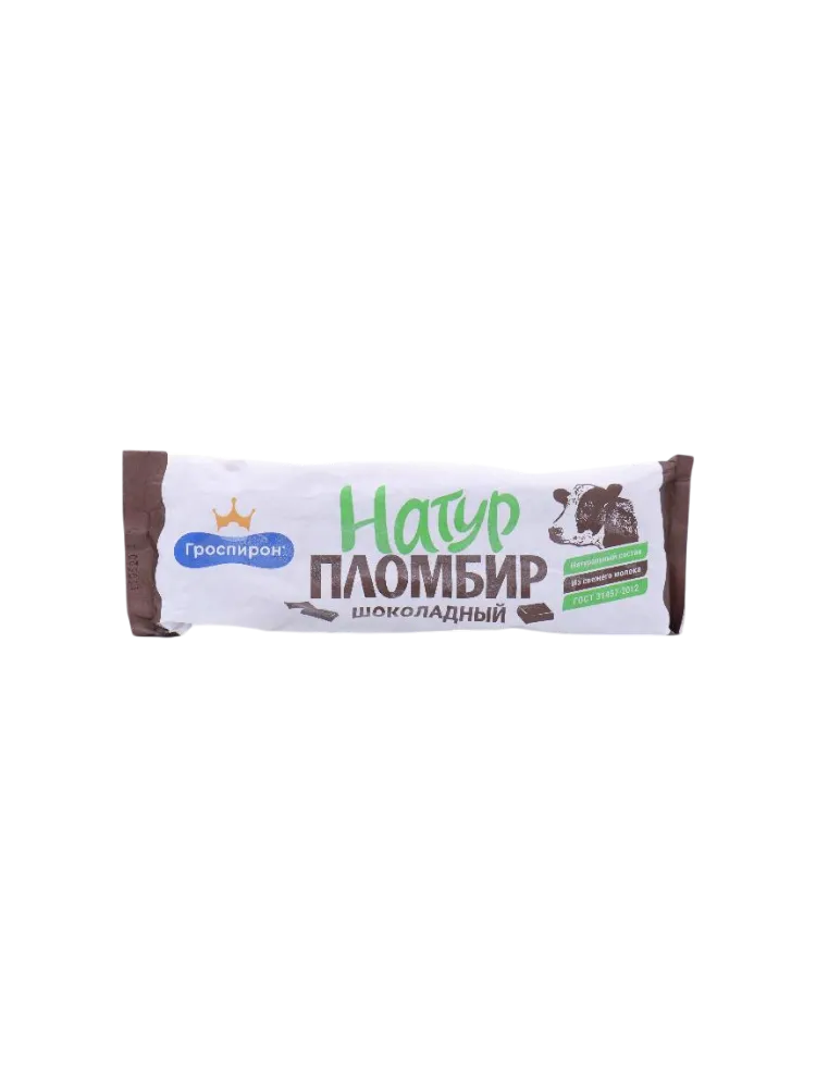 МОРОЖ НАТУР ПЛОМБИР 450Г ШОКОЛАДНЫЙ