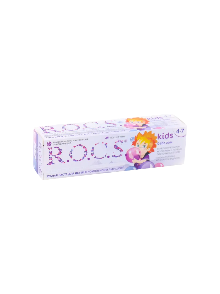 ЗУБ ПАСТА ROCS 45Г KIDS БАБЛ ГАМ