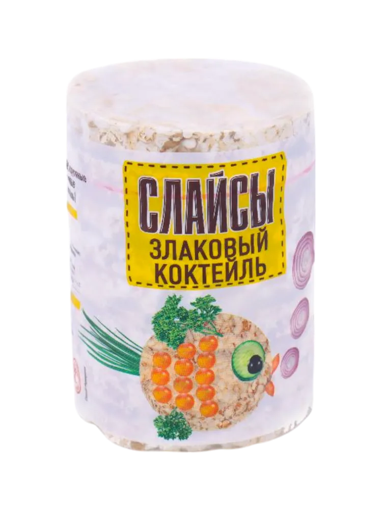 СЛАЙСЫ КВАНТСЕРВЕР 100Г ЗЛАКОВЫЙ КОКТЕЙЛЬ