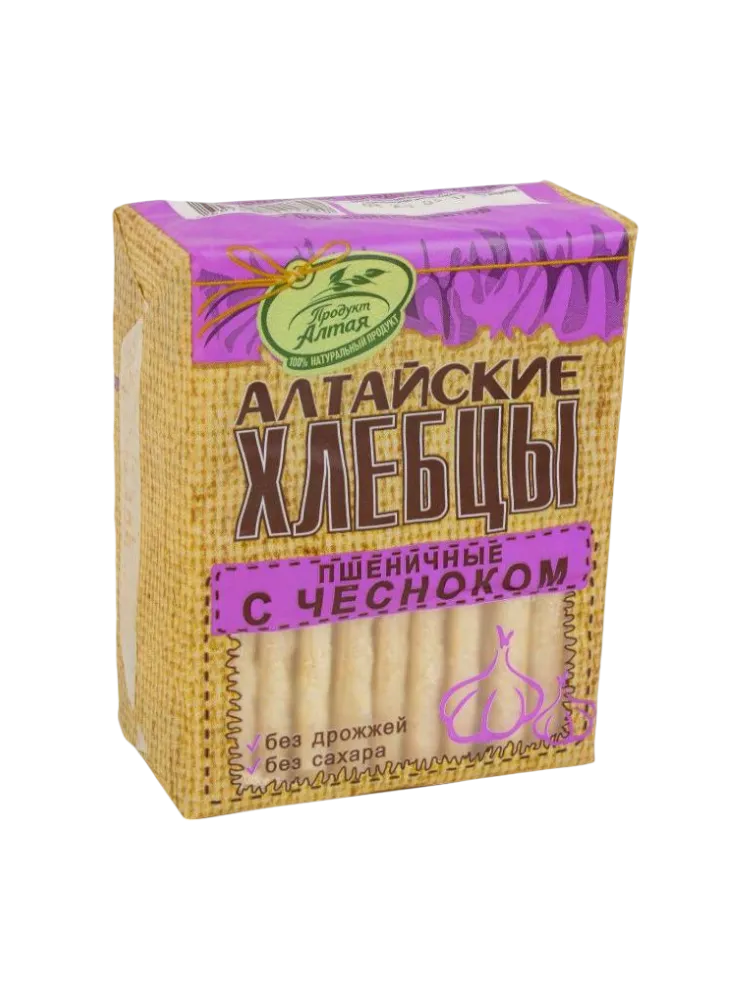 ХЛЕБЦЫ АЛТАЙСКИЕ 75Г ПШЕНИЧНЫЕ С ЧЕСНОКОМ