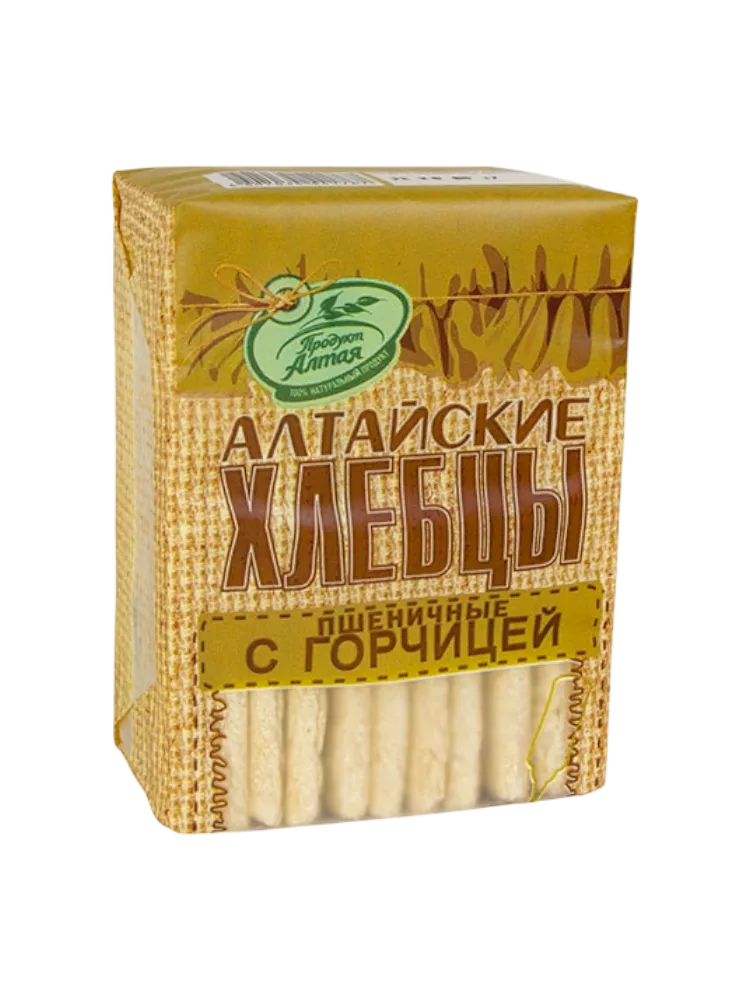 ХЛЕБЦЫ АЛТАЙСКИЕ 75Г ПШЕНИЧНЫЕ С ГОРЧИЦЕЙ