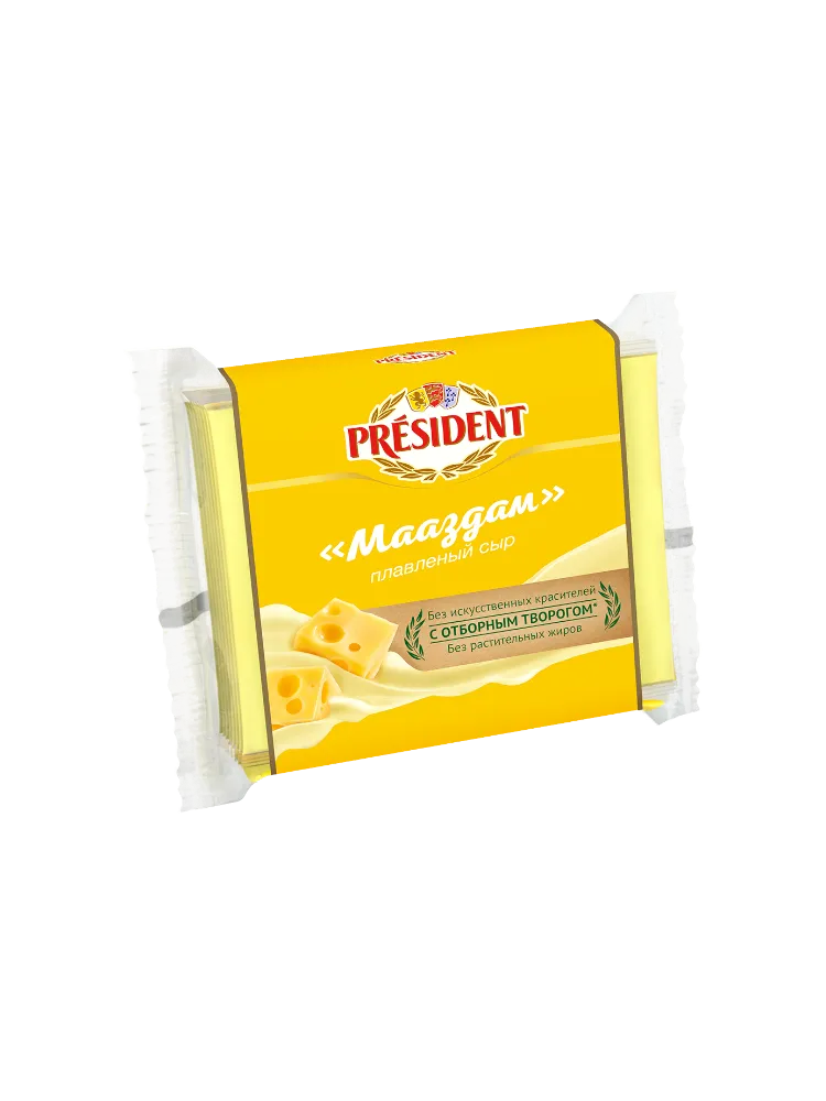 СЫР ПЛАВ PRESIDENT 150Г МАСТЕР БУТЕРБРОДА 40% МААЗДАМ В/П