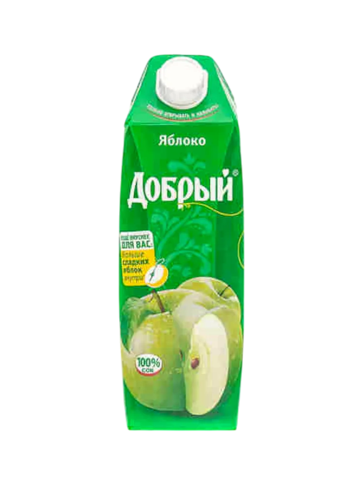 СОК ДОБРЫЙ 1Л ЯБЛОКО - фото 1