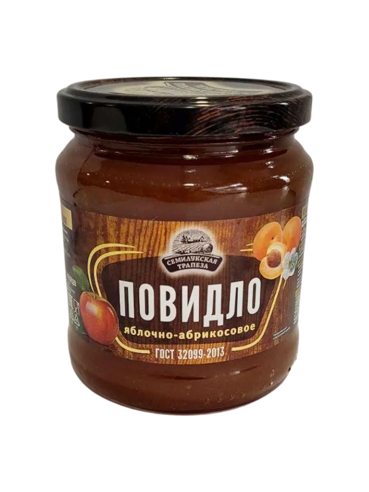 ПОВИДЛО СЕМИЛУКСКАЯ ТРАПЕЗА ЯБЛОЧНО-АБРИКОСОВОЕ 600Г СТ/Б 