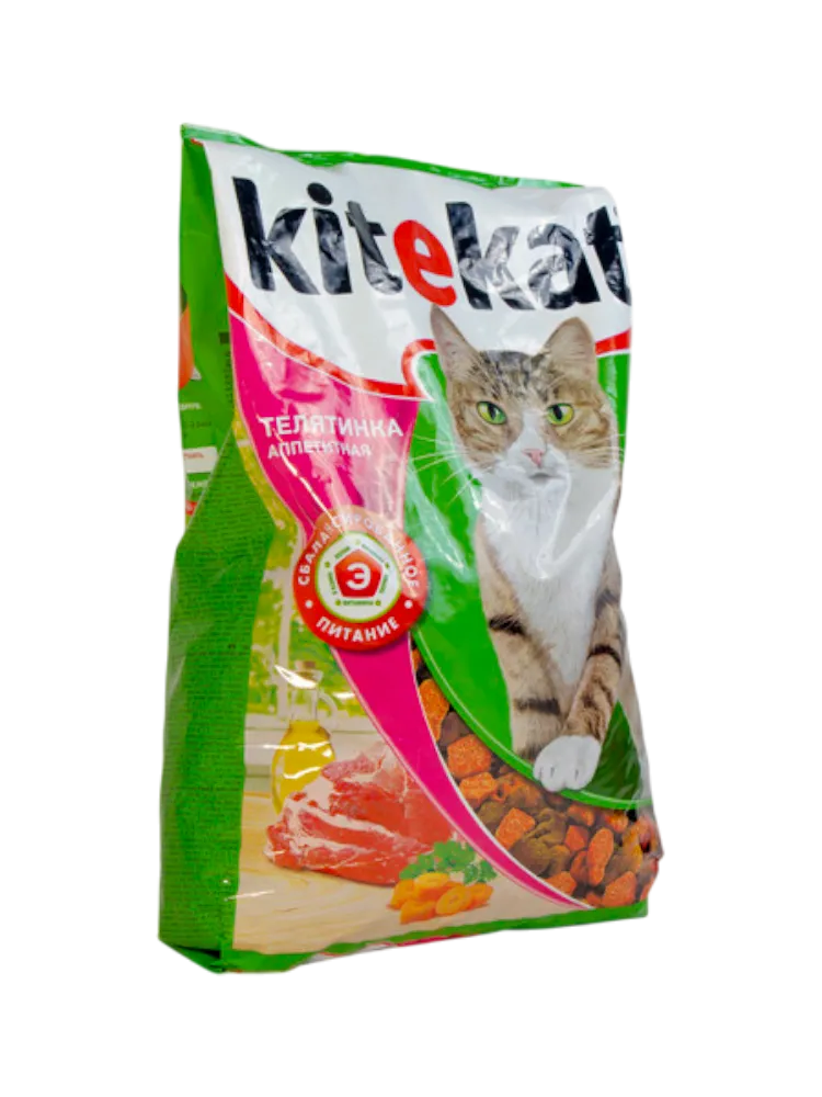 КОРМ Д/КОШЕК KITEKAT 800Г АППЕТИТНАЯ ТЕЛЯТИНА 