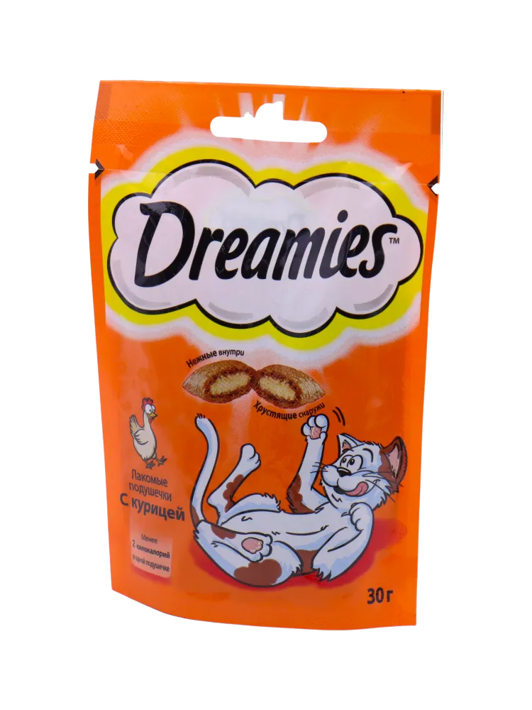 ЛАКОМСТВО Д/КОШЕК DREAMIES 30Г КУРИЦА