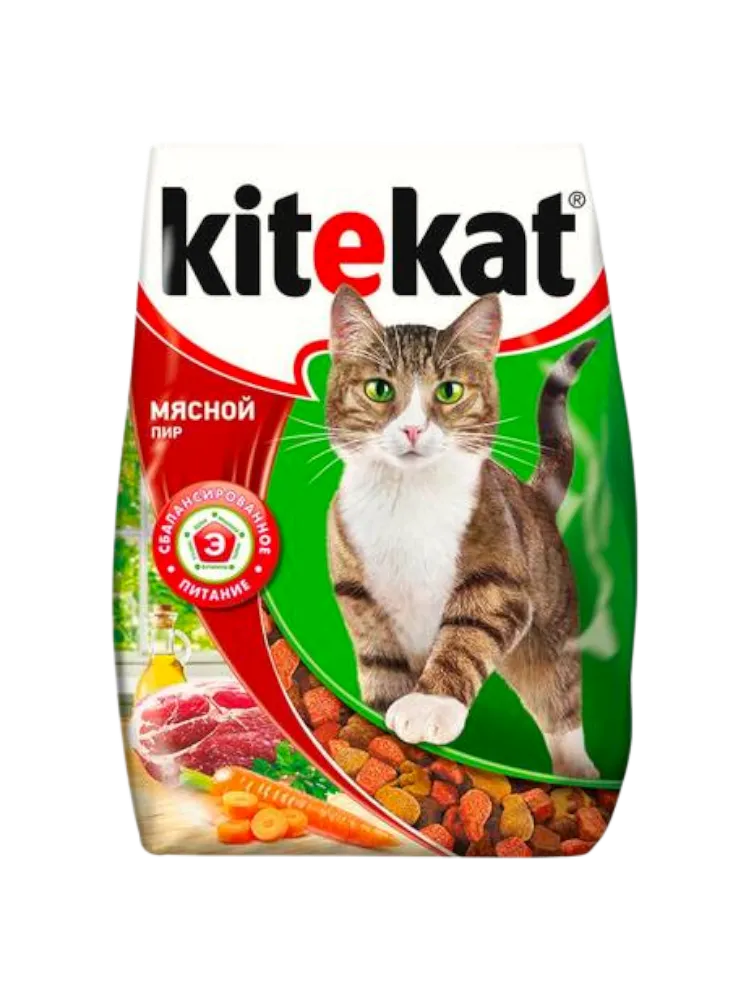 КОРМ Д/КОШЕК KITEKAT 350Г МЯСНОЙ ПИР 