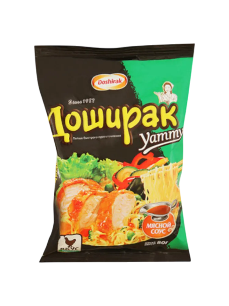 ЛАПША ДОШИРАК YAMMY 80Г КУРИЦА М/У