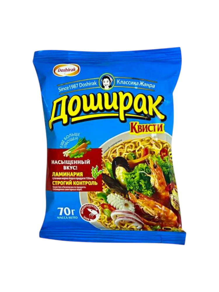 ЛАПША ДОШИРАК 70Г МОРЕПРОДУКТЫ М/У