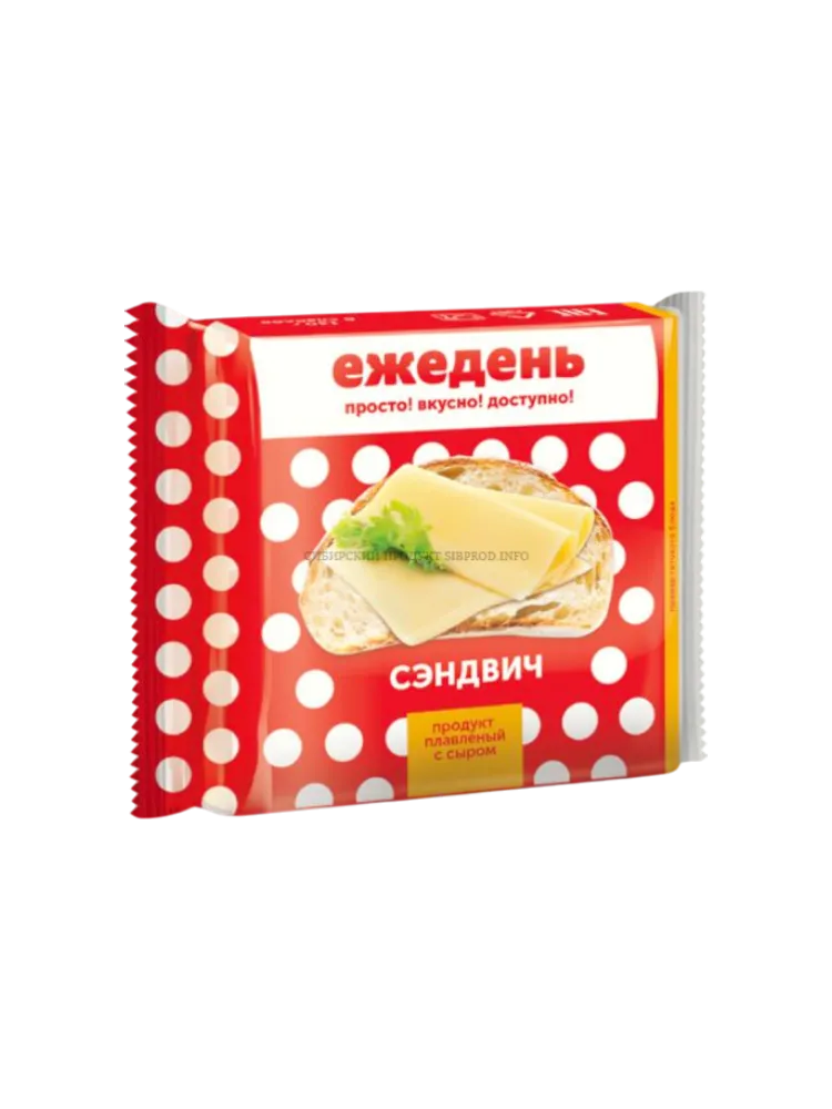 ПРОДУКТ СЫРНЫЙ ПЛАВ ЕЖЕДЕНЬ 130Г СЭНДВИЧ СЛАЙСЫ