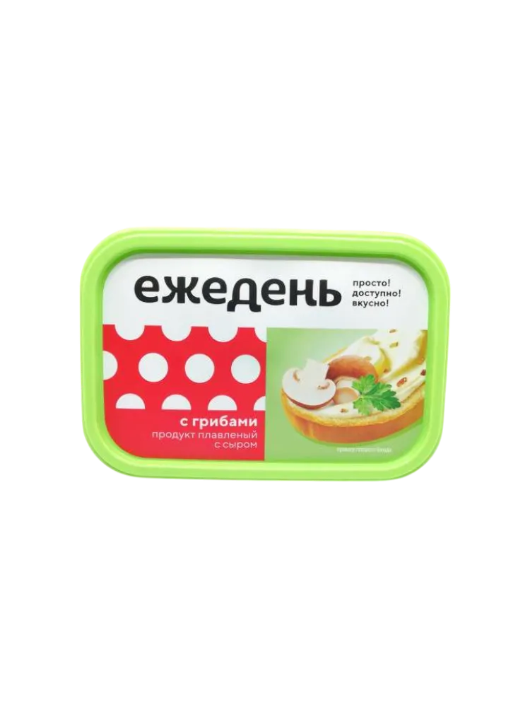 ПРОДУКТ ПЛАВ С СЫРОМ ЕЖЕДЕНЬ 180Г ГРИБЫ ВАННА