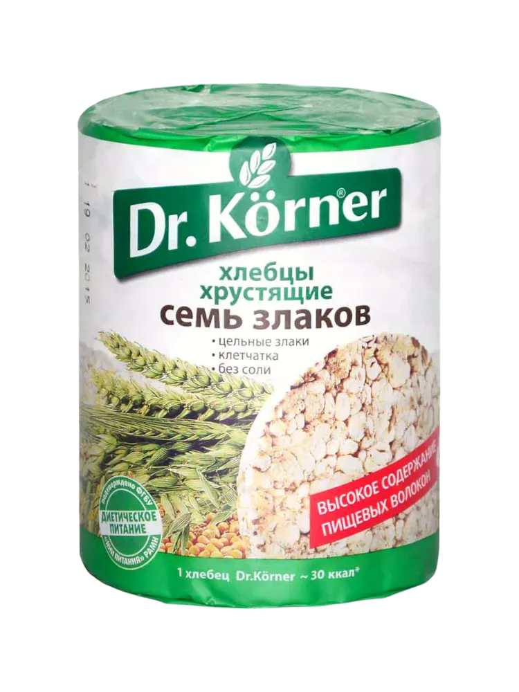 ХЛЕБЦЫ DR KORNER 100Г 7ЗЛАКОВ
