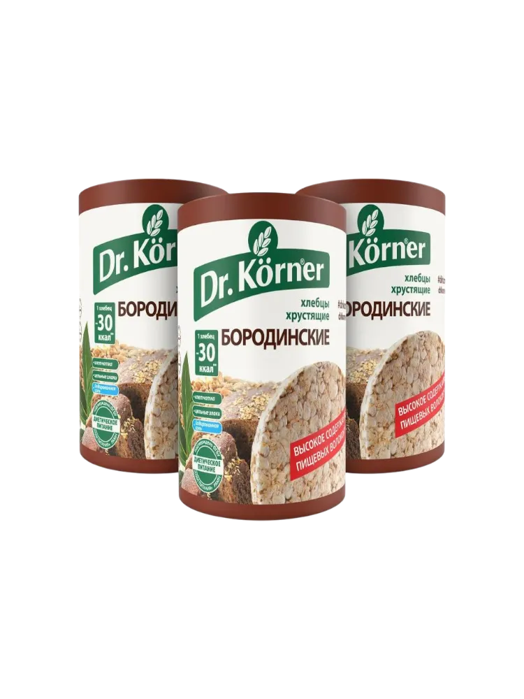ХЛЕБЦЫ DR KORNER 100Г БОРОДИНСКИЕ