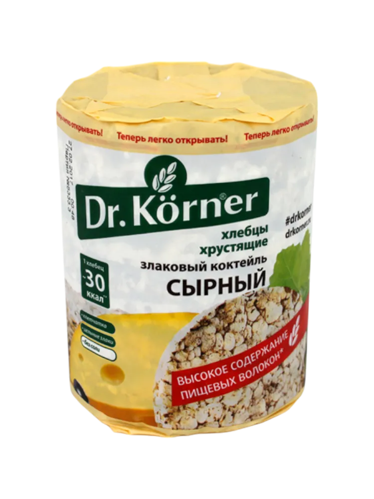 ХЛЕБЦЫ DR KORNER 100Г ЗЛАКОВЫЙ КОКТЕЙЛЬ СЫРНЫЙ