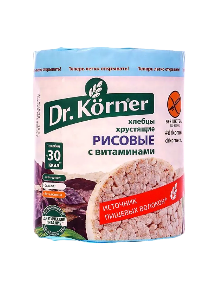 ХЛЕБЦЫ DR KORNER 100Г РИСОВЫЕ С М/С