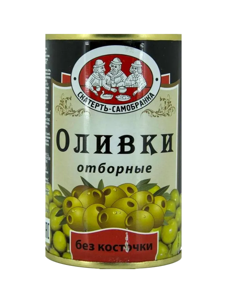 ОЛИВКИ СКАТЕРТЬ САМОБРАНКА 300Г Б/К ОТБОРНЫЕ Ж/Б