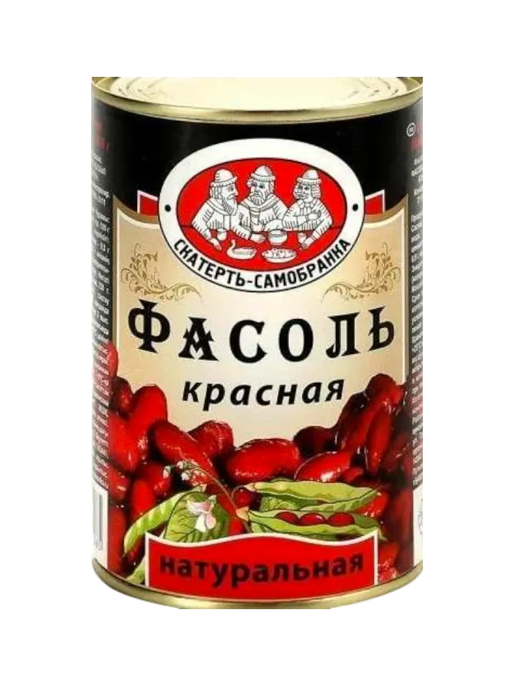 ФАСОЛЬ СКАТЕРТЬ САМОБРАНКА 425Г КРАСНАЯ ОТБОРНАЯ Ж/Б