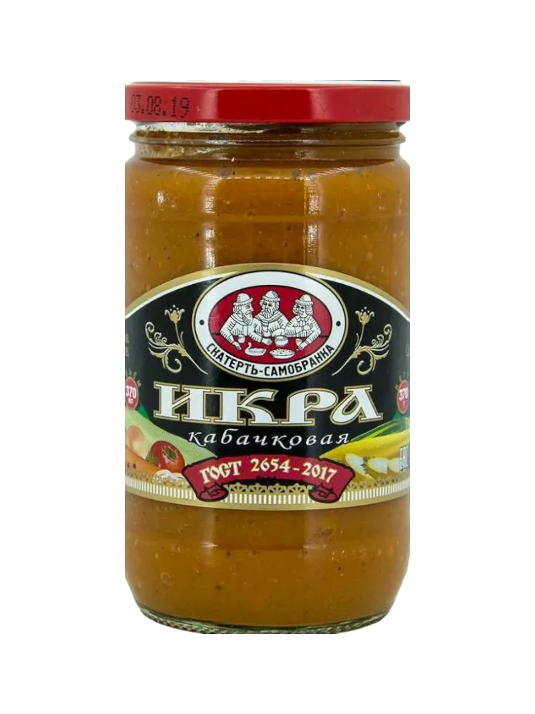 ИКРА СКАТЕРТЬ САМОБРАНКА 370Г ИЗ КАБАЧКОВ ТВИСТ С/Б