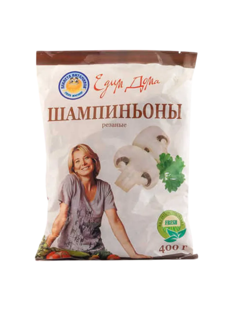 ЕДИМ ДОМА 400Г ГРИБЫ ШАМПИНЬОНЫ РЕЗАНЫЕ
