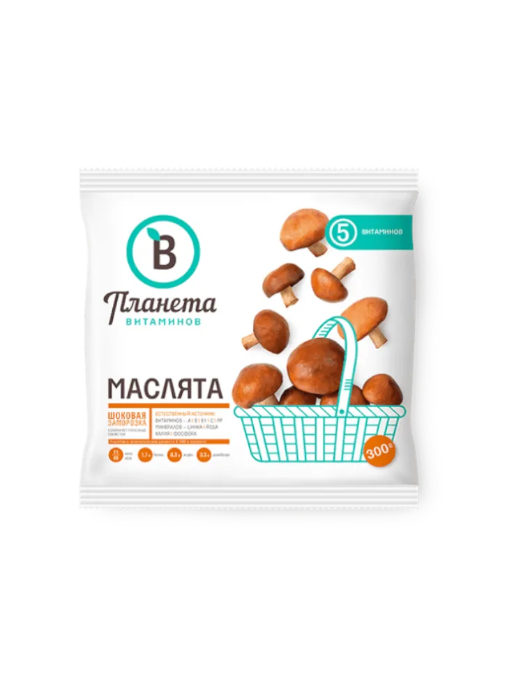 ПЛАНЕТА ВИТАМИНОВ 300Г ГРИБЫ МАСЛЯТА