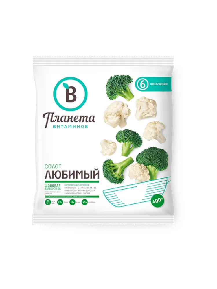 ПЛАНЕТА ВИТАМИНОВ 400Г САЛАТ ЛЮБИМЫЙ
