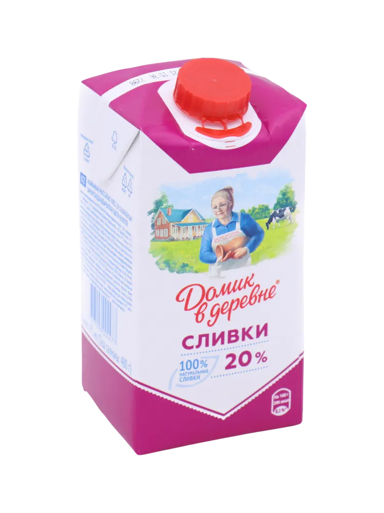 СЛИВКИ ДОМИК В ДЕРЕВНЕ 480МЛ 20%