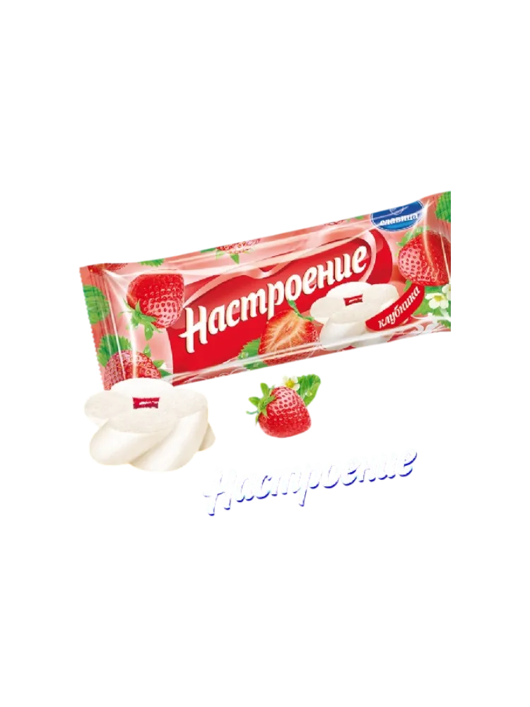 МОРОЖ СЛАВИЦА 500Г НАСТРОЕНИЕ КЛУБНИКА ТОРТ
