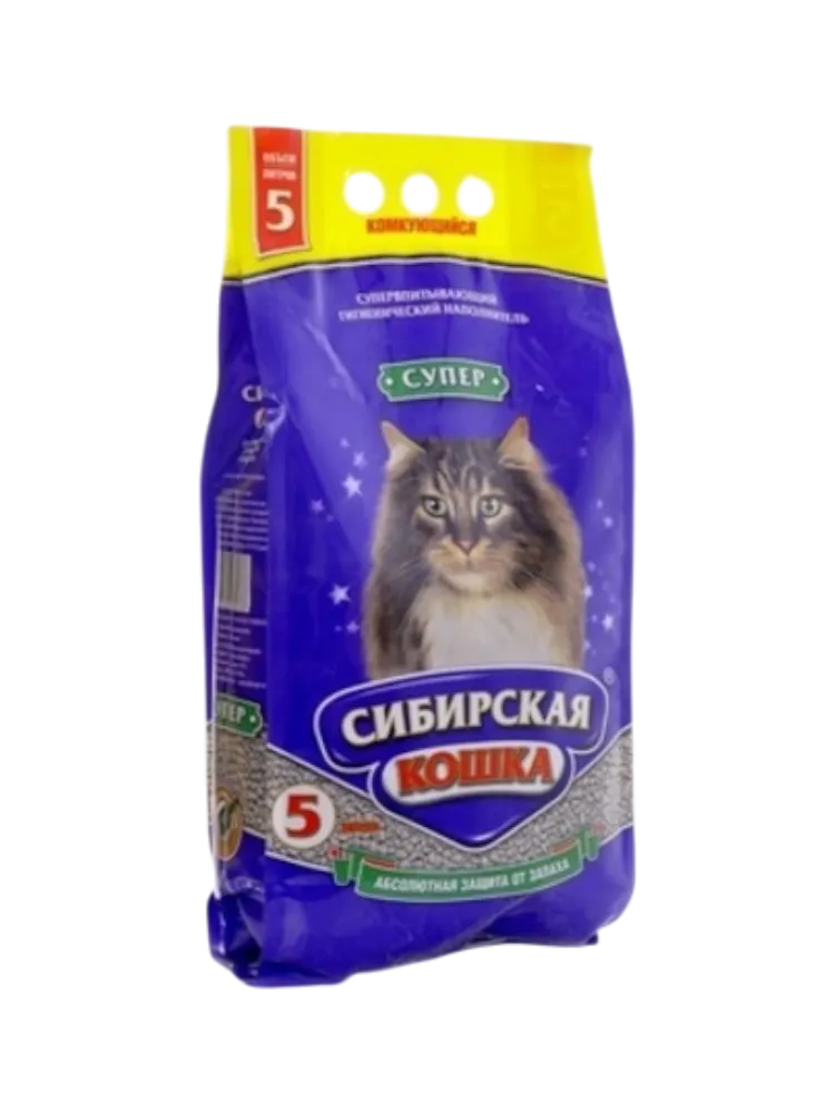 НАПОЛНИТЕЛЬ СИБИРСКАЯ КОШКА 5Л СУПЕР КОМ