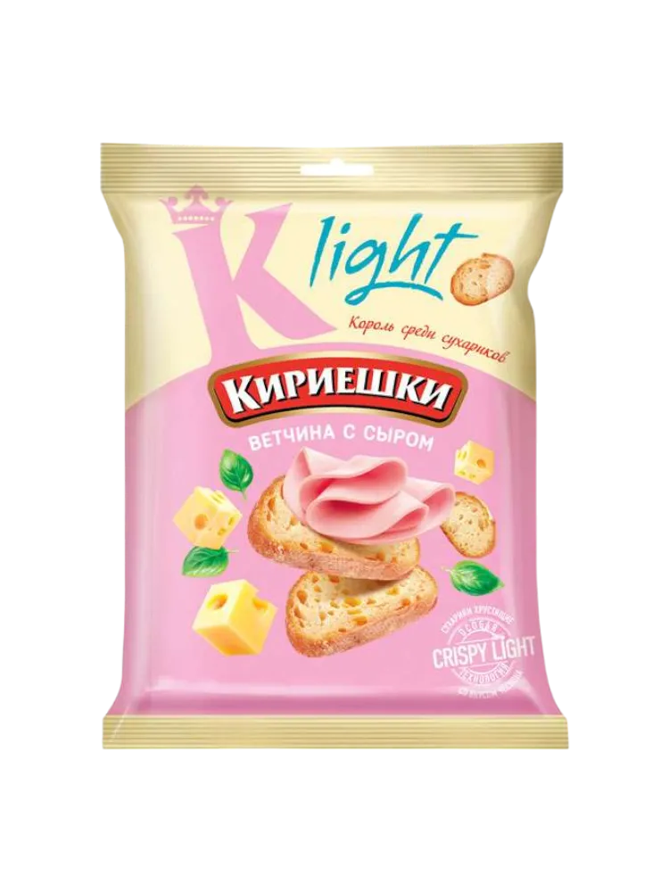 КИРИЕШКИ KDV LIGHT 80Г ВЕТЧИНА С СЫРОМ