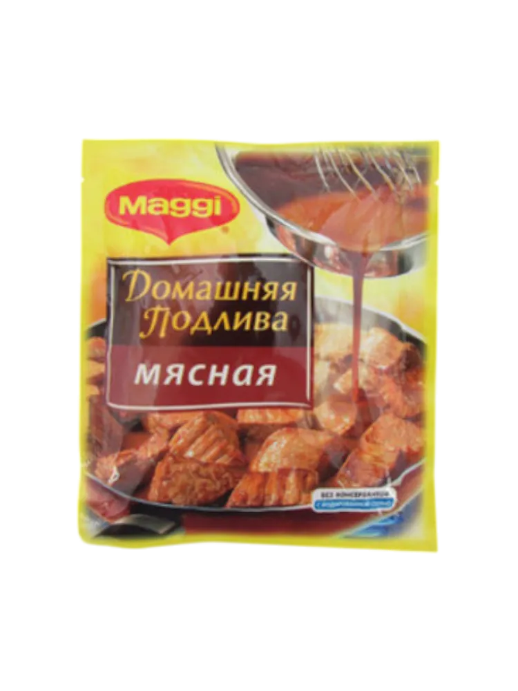 ПРИПРАВА МАГГИ 90Г ДОМАШНЯЯ ПОДЛИВА МЯСНАЯ 