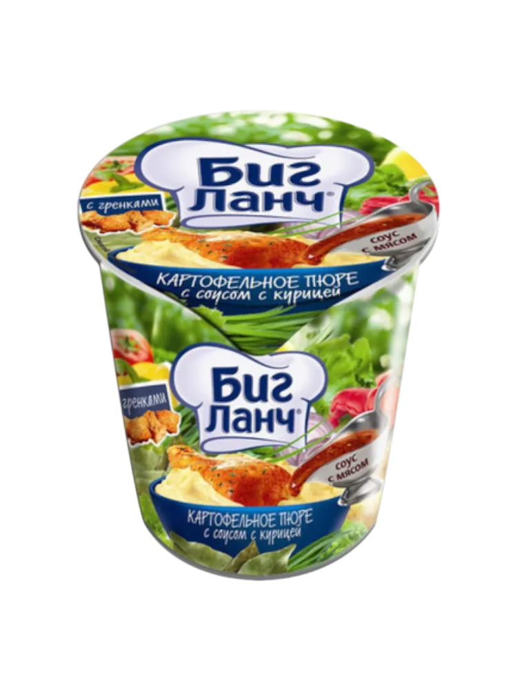 ПЮРЕ КАРТОФ БИГ ЛАНЧ 50Г СОУС С КУРИЦЕЙ