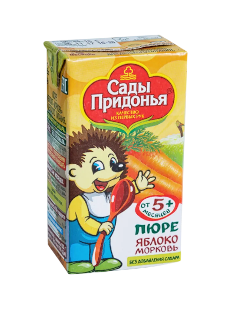 ПЮРЕ САДЫ ПРИДОНЬЯ 125МЛ ЯБЛОКО/МОРКОВЬ