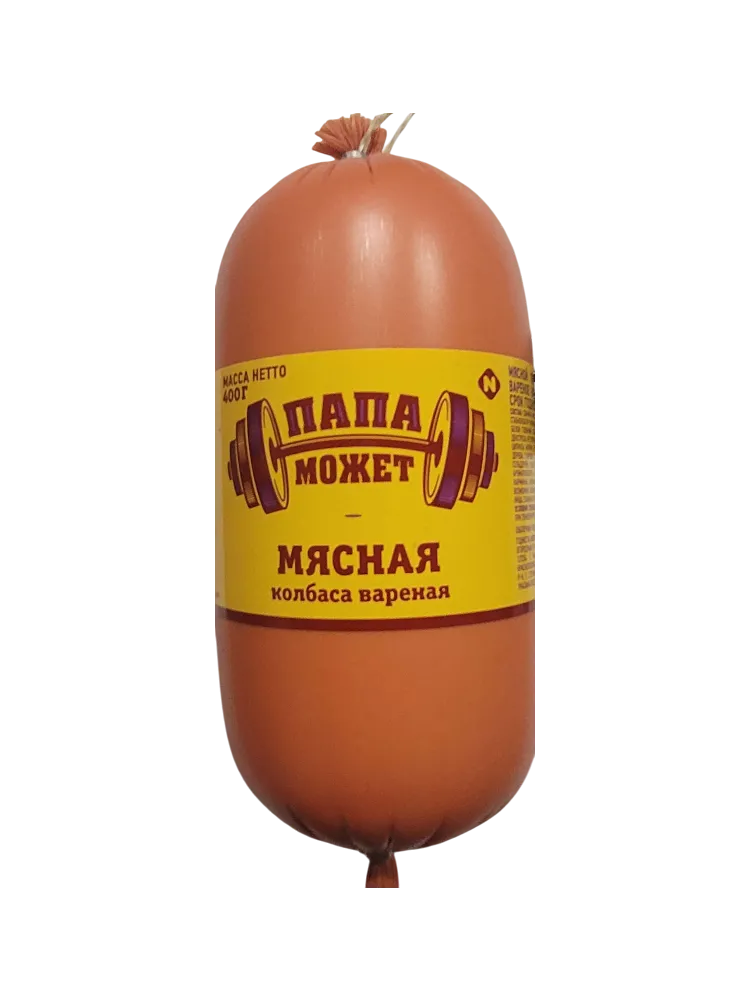 КОЛБАСА ПАПА МОЖЕТ 400Г МЯСНАЯ