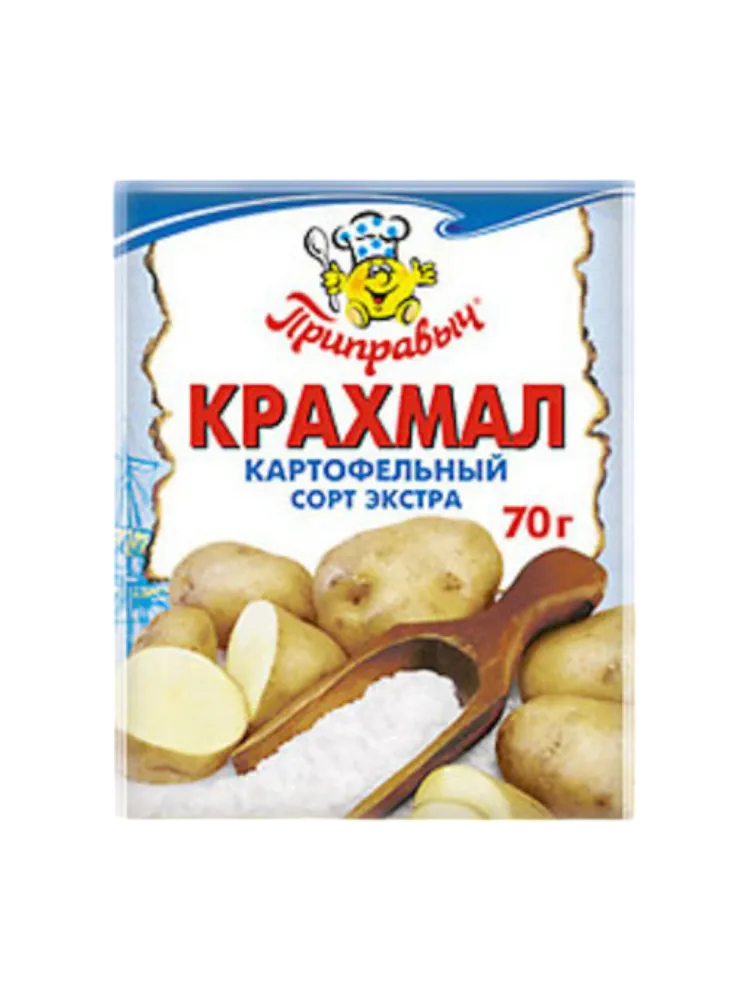 ПРИПРАВА ПРИПРАВЫЧ 70Г КРАХМАЛ КАРТОФЕЛЬНЫЙ СОРТ ЭКСТРА