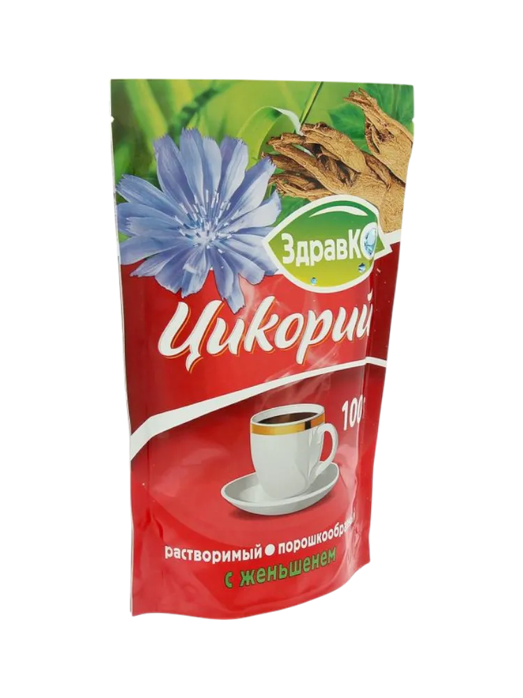ЦИКОРИЙ ЗДРАВКО 100Г С ЖЕНЬШЕНЕМ