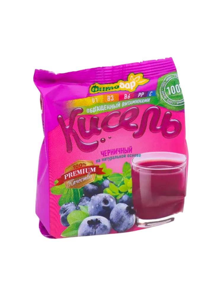 КИСЕЛЬ ФИТОДАР 200Г ЧЕРНИЧНЫЙ 