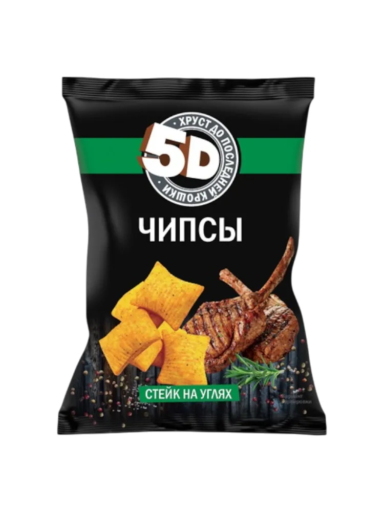 Чипсы пшеничные 5d 200г стейк на углях