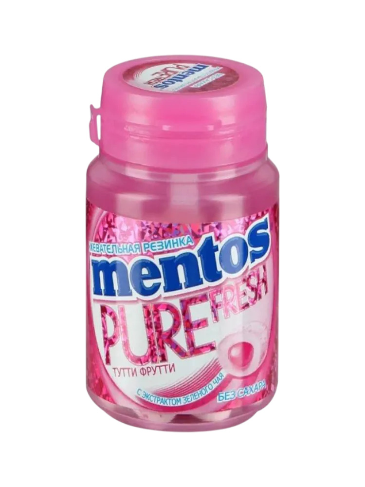 ЖЕВ РЕЗ MENTOS PURE FRESH 54Г ТУТТИ-ФРУТТИ 