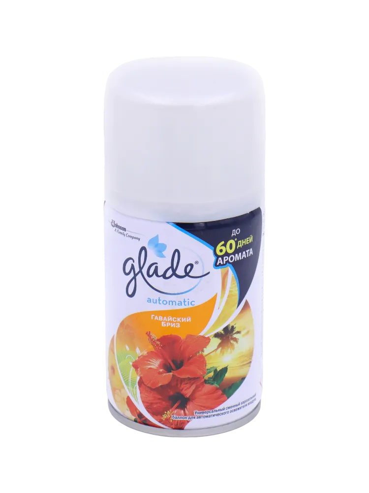 СМЕННЫЙ ФЛАКОН GLADE 269МЛ AUTOMATIC SPRAY REFILL ГАВАЙСКИЙ БРИЗ