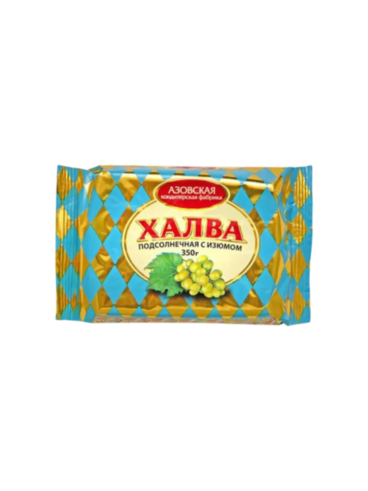 АЗОВ ХАЛВА 350Г ПОДСОЛН С ИЗЮМОМ 