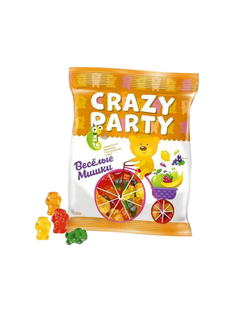 ЖЕВ МАРМЕЛАД CRAZY PARTY 70Г МИШКИ 